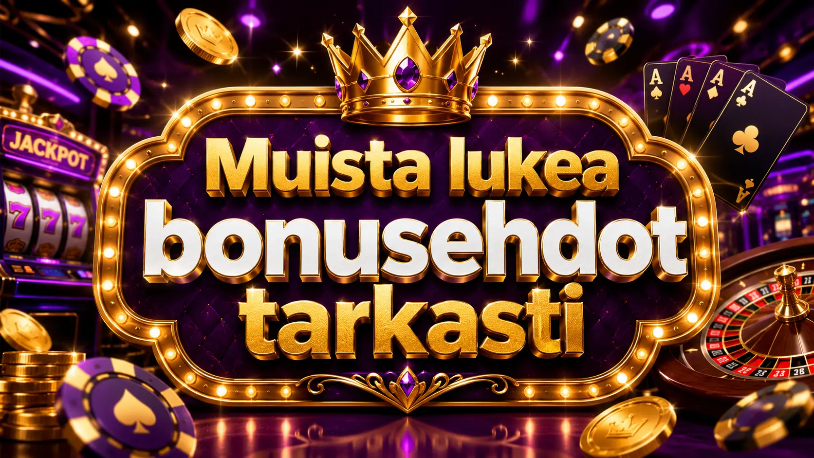 Bonusehdot pitää muistaa lukea aina