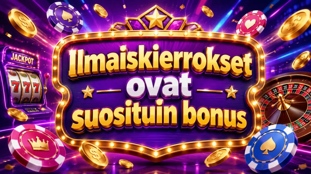 Ilmaiskierrokset ovat suosituin bonus