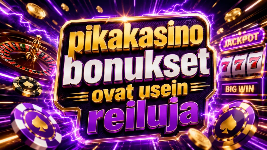 Pikakasino bonukset ovat usein reiluja