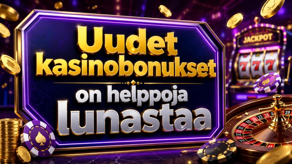 Uudet kasinobonukset on helppo lunastaa