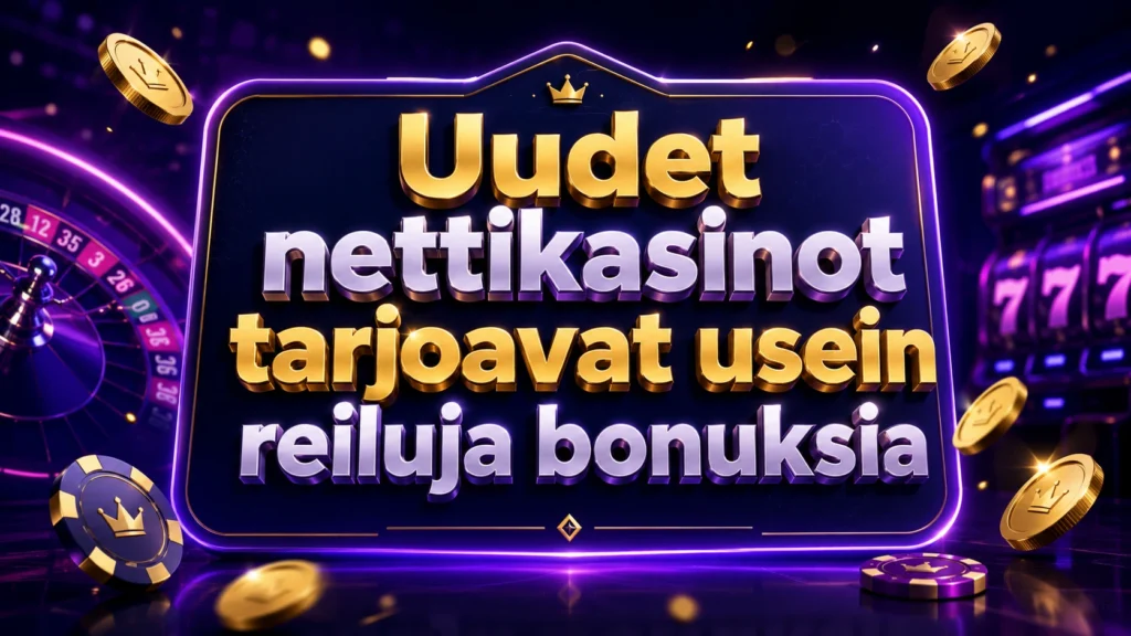 Uudet nettikasinot tarjoavat reiluja bonuksia